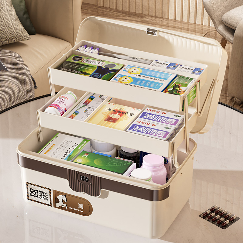 กล่องเก็บยาขนาดใหญ่แบบล็อคได้  - Medicine Cabinet Lock บทวิจารณ์และราคา
