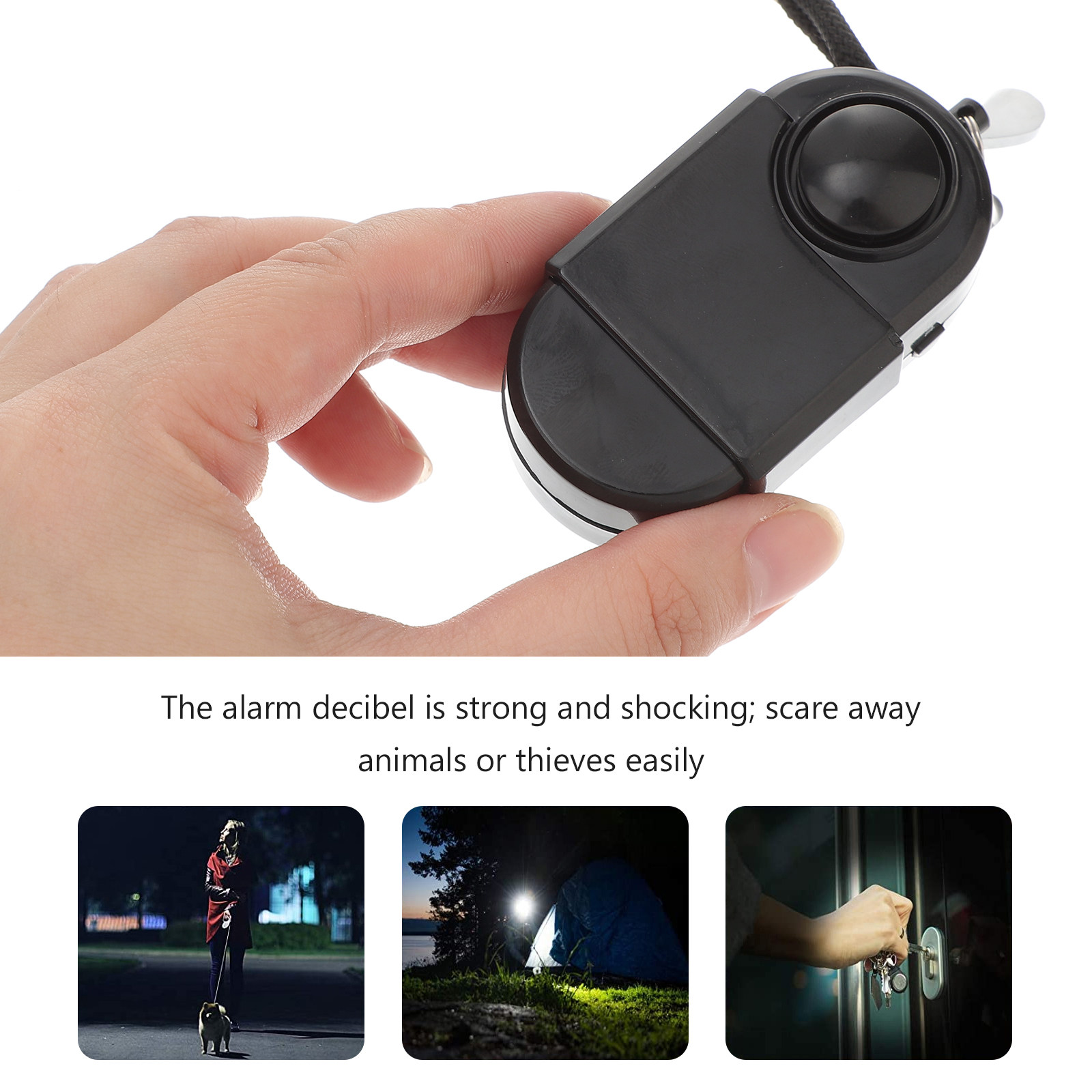 พวงกุญแจสัญญาณเตือนภัยส่วนบุคค - Personal Alarm Keychain บทวิจารณ์และราคา
